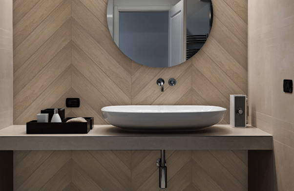 bathroom tiles with wash basin